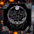 Mystical Sun & Moon Phoenix Tarot Tablecloth – Ice and Fire Phoenix Altar Cloth