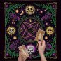 Purple Skull Array Tarot Tablecloth – Gothic Witchcraft Divination Altar Cloth