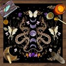 VIKAMA Moth & Butterfly Tarot Reading Cloth – Occult Witchcraft Altar Decor
