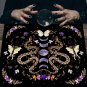 VIKAMA Moth & Butterfly Tarot Reading Cloth – Occult Witchcraft Altar Decor