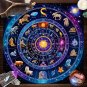 VIKAMA Astrological Magic Tablecloth – Glowing Sun & Twelve Zodiac Signs
