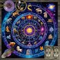 VIKAMA Astrological Magic Tablecloth – Glowing Sun & Twelve Zodiac Signs