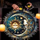 Sun & Moon Tarot Tablecloth – Pagan Altar Cloth for Divination