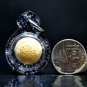 Golden Face Charm Orb with Embedded Sarika Takrud â Maha-Charm Powder Amulet
