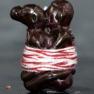 Twin Love Charm In Khu – Sacred Alloy Amulet by Pho Pu Kru Noi Tan