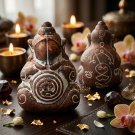 Phra Pit Ta Na No Mo (Closed-Eyes Buddha of Southern Magical Authority) - Ancient-Cast Navaloha