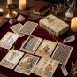 Big Size Vintage Rider Tarot Cards – 78-Card English Visions Deck with 12x7cm Cards