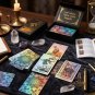 Silver Retro Tarot Cards – Waterproof Plastic Deck with Hardcover Guidebook & Silver Foil Design