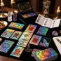 Silver Retro Tarot Cards – Waterproof Plastic Deck with Hardcover Guidebook & Silver Foil Design