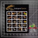 2023 USPS SHEET OF 20 FIRST CLASS FOREVER STAMPS ENDANGERED SPECIES 78¢ ($15.60)