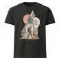 Hiking Adventure Collage Shirt Nature Geometric Mountain Explorer Art Black Tee