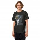 Greek God Apollo Collage Art Shirt Floral Marble Aesthetic Myth Statue Black Tee