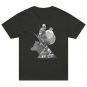 Viking Warrior Wolf Spirit T-Shirt Norse Mythology Nordic Art Oversized Black