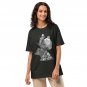 Viking Warrior Wolf Spirit T-Shirt Norse Mythology Nordic Art Oversized Black