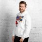 Patriotic Christmas Hoodie Santa vs Tariffs Funny USA Holiday Sweatshirt