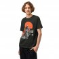 Retro Biker Collage Art Tee Vintage Motorcycle Unisex Oversized Black T-Shirt