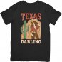 Unisex T-shirt Tex-as Darling Design Vintage Variation XS - 2XL Black Tees