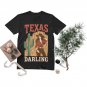 Unisex T-shirt Tex-as Darling Design Vintage Variation XS - 2XL Black Tees