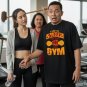 I Like To Sleep But Not Like Gym Oversize Black Tee- Gymnastic Hobbies and Sport