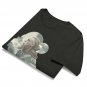Black Tee Nordic Viking Mountain Fantasy Nature Collage Art Unisex Oversized Tee