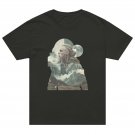 Nordic Viking Mountain Fantasy Nature Collage Art Unisex Oversized Black T Shirt Nordic Viking Mountain Fantasy Nature Collage Art Unisex Oversized Black T Shirt