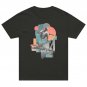 Look Like Retro Skater Collage Street Skateboard Trick Art Unisex Oversized Tee