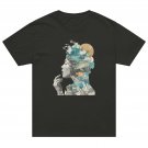 Surreal Mermaid Ocean Fantasy Collage Art Unisex Oversized Tee Bella Canvas