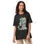 Surreal Mermaid Ocean Fantasy Collage Art Unisex Oversized Tee Bella Canvas