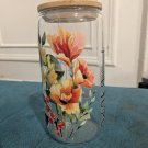WaHi-Inwood Mask Bloc Floral Glass Tumbler