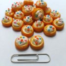25X Barbi Dollhouse Miniature Food Mini Candy Cream Pie Tiny Cake