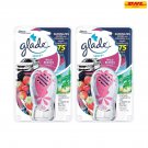 2x Glade Sport Car Air Freshener Wild Berries Scent Fragrance Perfume