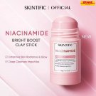 SKINTIFIC Niacinamide Bright Boost Clay Stick Skin Radiance Enhances 40g