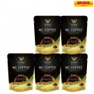 5x WE COFFEE  Cappuccino Herbs Mixed Powder 23In1 Arabica Natural