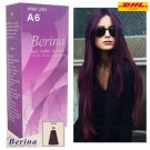 3x BERINA A6 VIOLET PURPLE COLOR PERMANENT HAIR DYE FASHION FREE S