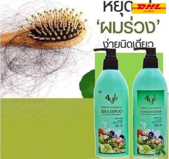 Set 4YL Thai Herbal Bergamot Shampoo 400ml plus Hair Conditioner 400