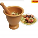 1 Set Thailand Mortar 2.2 L and Pestle Kitchenware Light Weight Pl