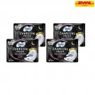 4x Sofy Charcoal Fresh Night Winged Sanitary Pads 29cm Lock Odors