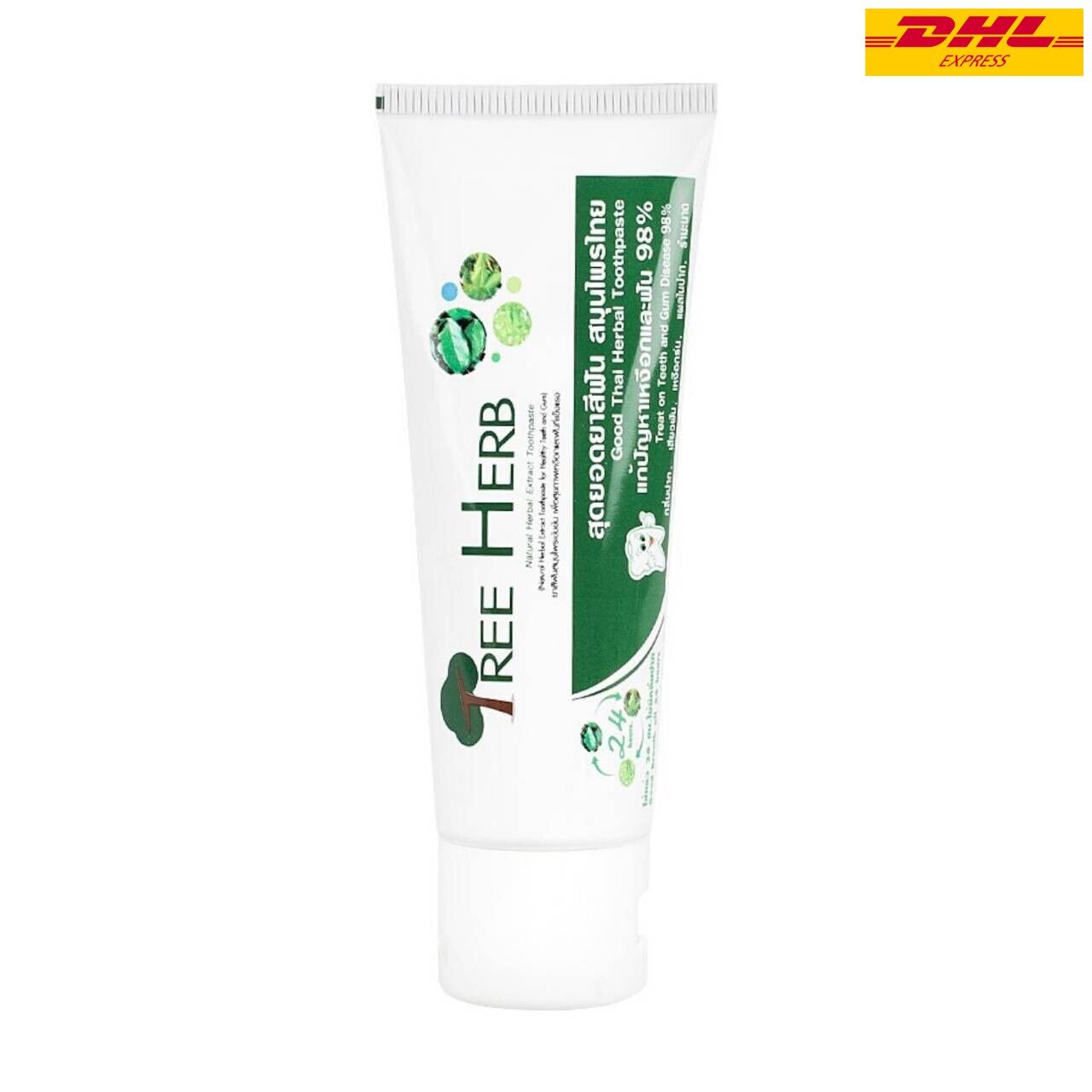 6x Tree Herb Thai Herbal Toothpaste Remove Bad Breath Nicotine Stain