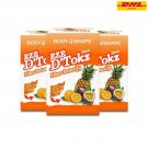 3x Body Shape Eze D Tokz Shake Fiber Powder Drink Tropical Sunrise