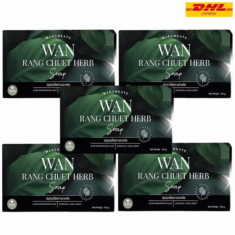 5x Wan Rang Chuet Herb Soap black neck black groin reduce fungus
