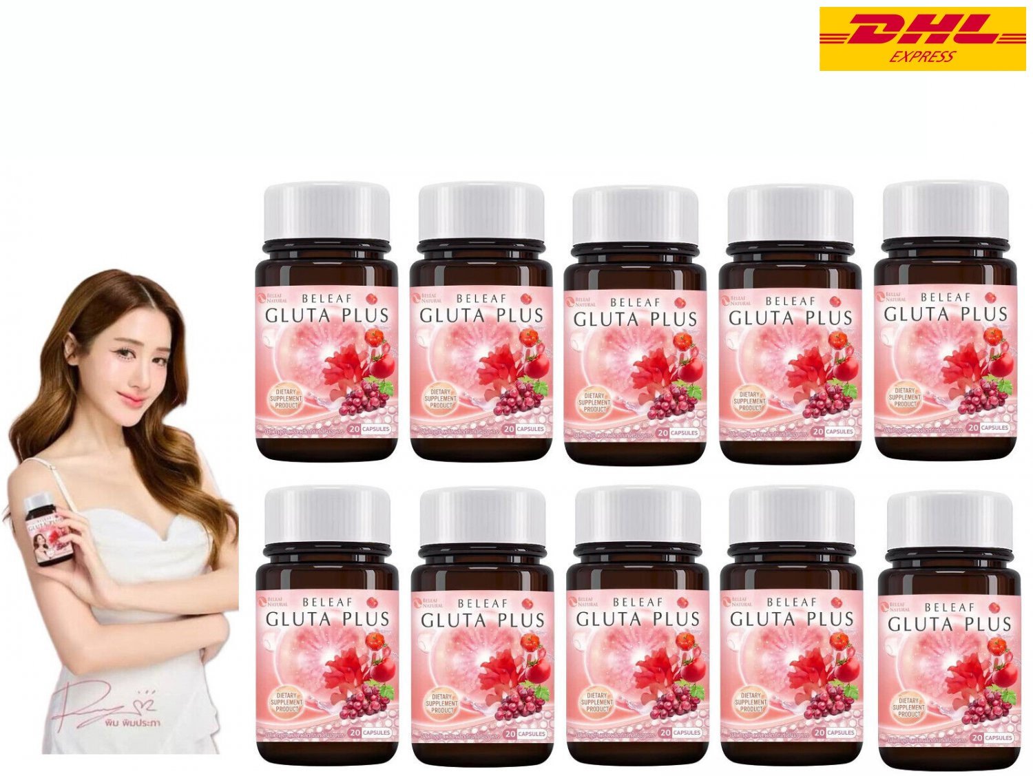 10X Beleaf Plus Dietary Supplement Anti-oxidant Brighten Nourish Skin 20