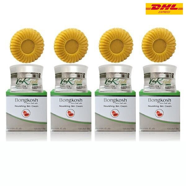 4X BK Bongkosh Gold Plus Nourish Skin Cream plus Soap Acne Blemish