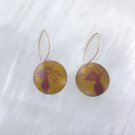 Handpainted flower earrings