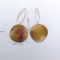 Handpainted flower earrings