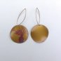 Handpainted flower earrings