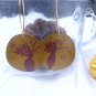 Handpainted flower earrings