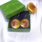 Handpainted flower earrings
