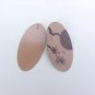 Handpainted pine moon earrings