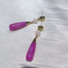 Vintage natural stone pearl earrings