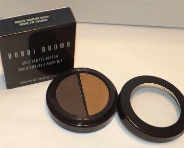 Bobbi Brown SPLIT PAN Eye SHADOW ~ BRONZE / SMOKE ~ New in Box RARE